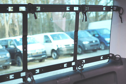 VW T5/T6/T6.1 Transporter ( lang ) mit Gurt im Fenster Taschenset + Flexbag